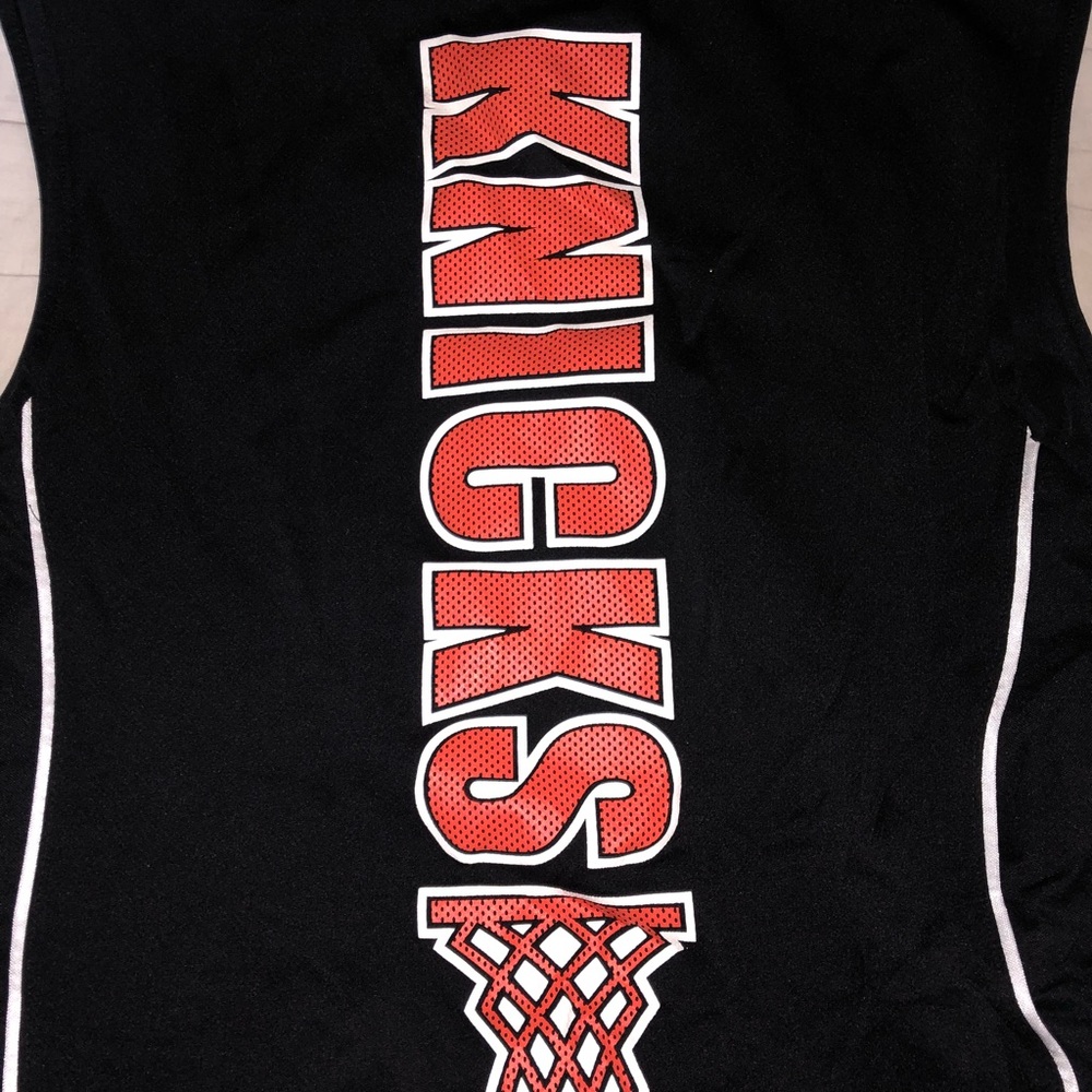 Knicks polyester jersey black Nike